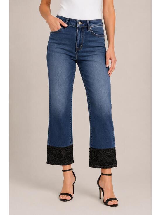 Denim - NWT G by Giuliana Black Label Straight Lace Hem Jeans Size 10
